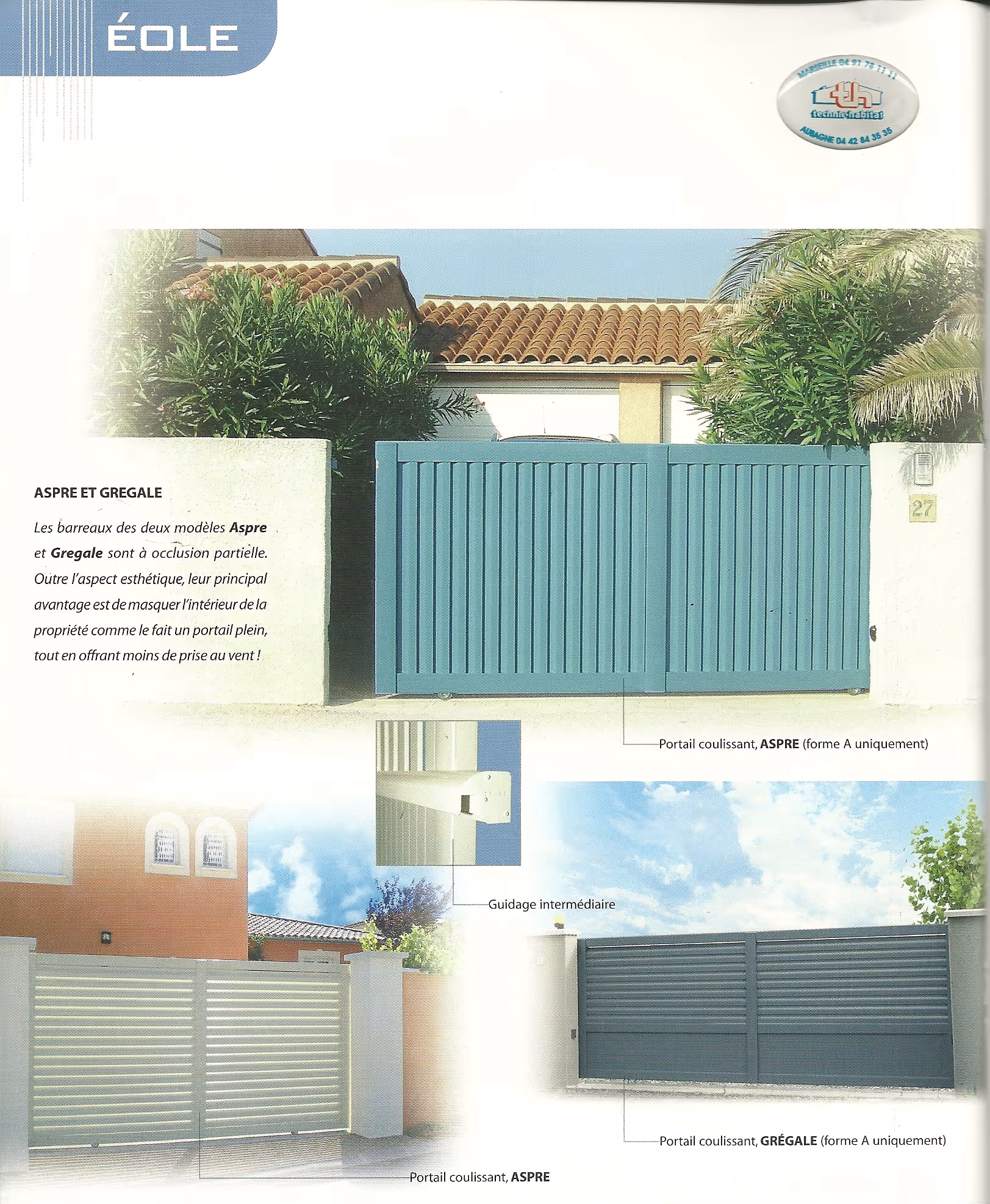 Portail coulissant Alu Aubagne
