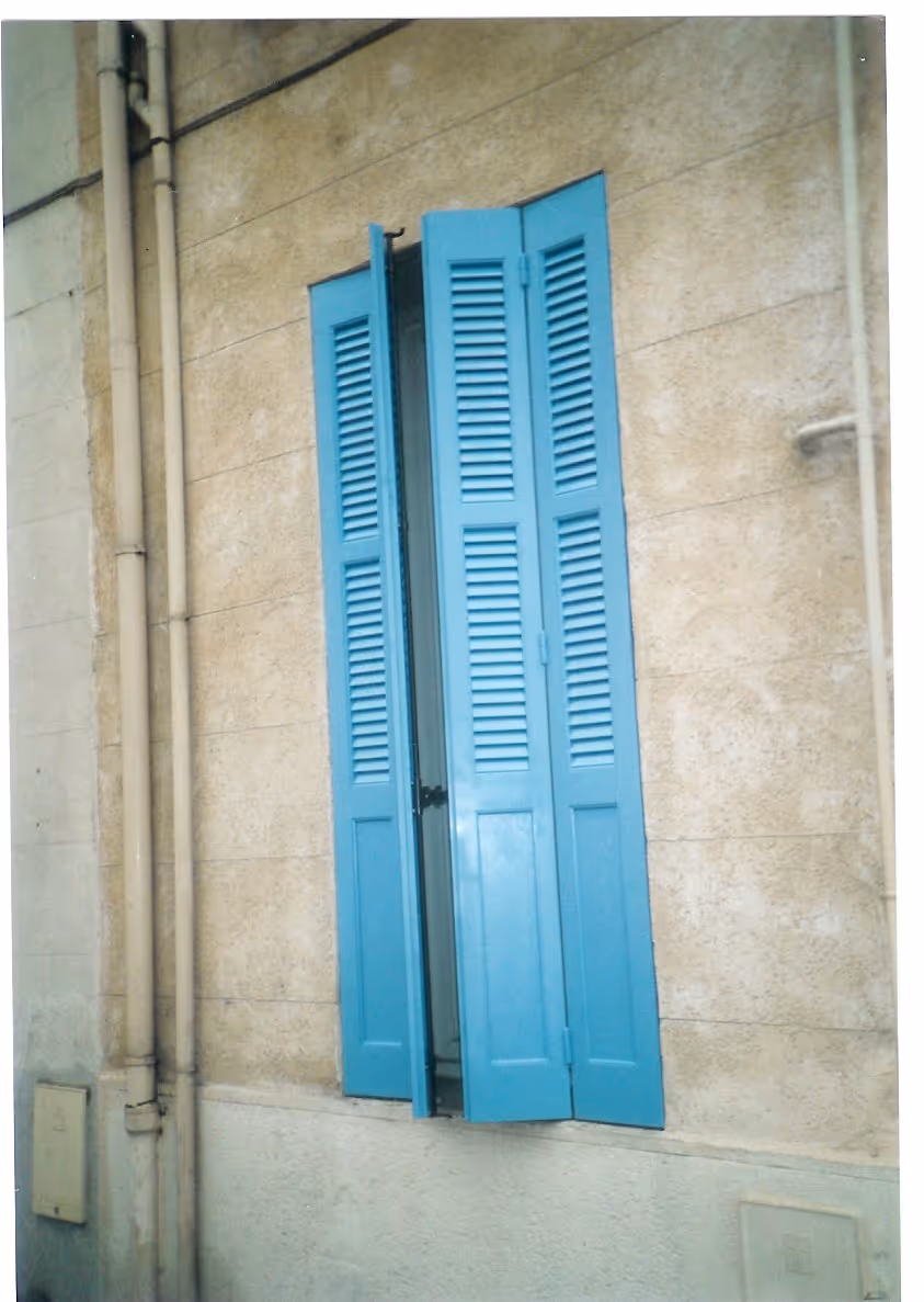 Volet battant repliable en bois