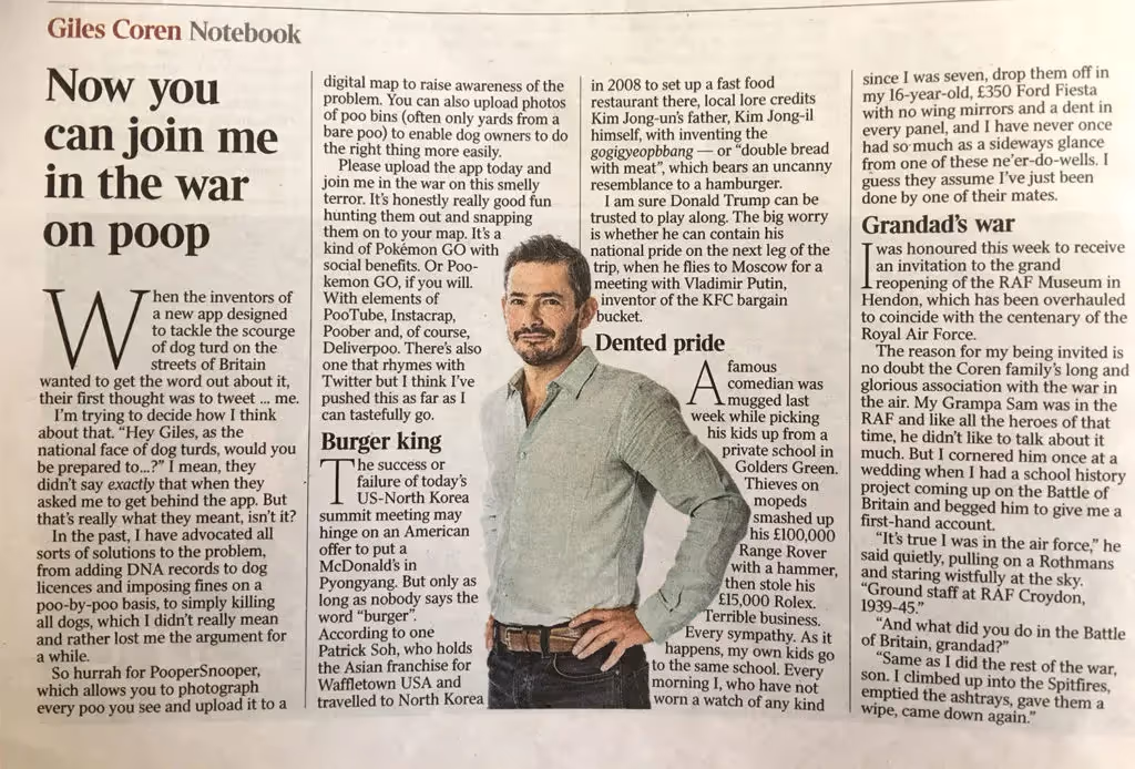 Giles Coren - Pooper Snooper