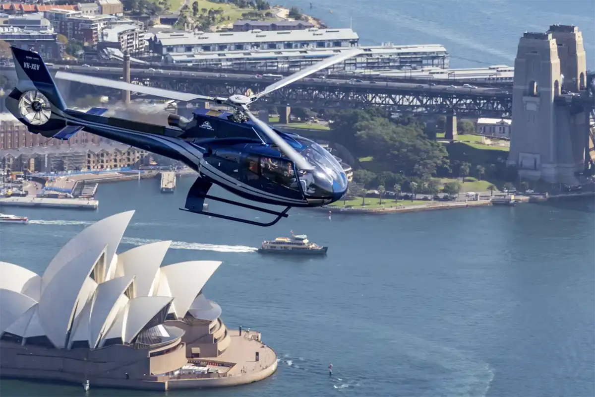 Helicopter Above Sydney