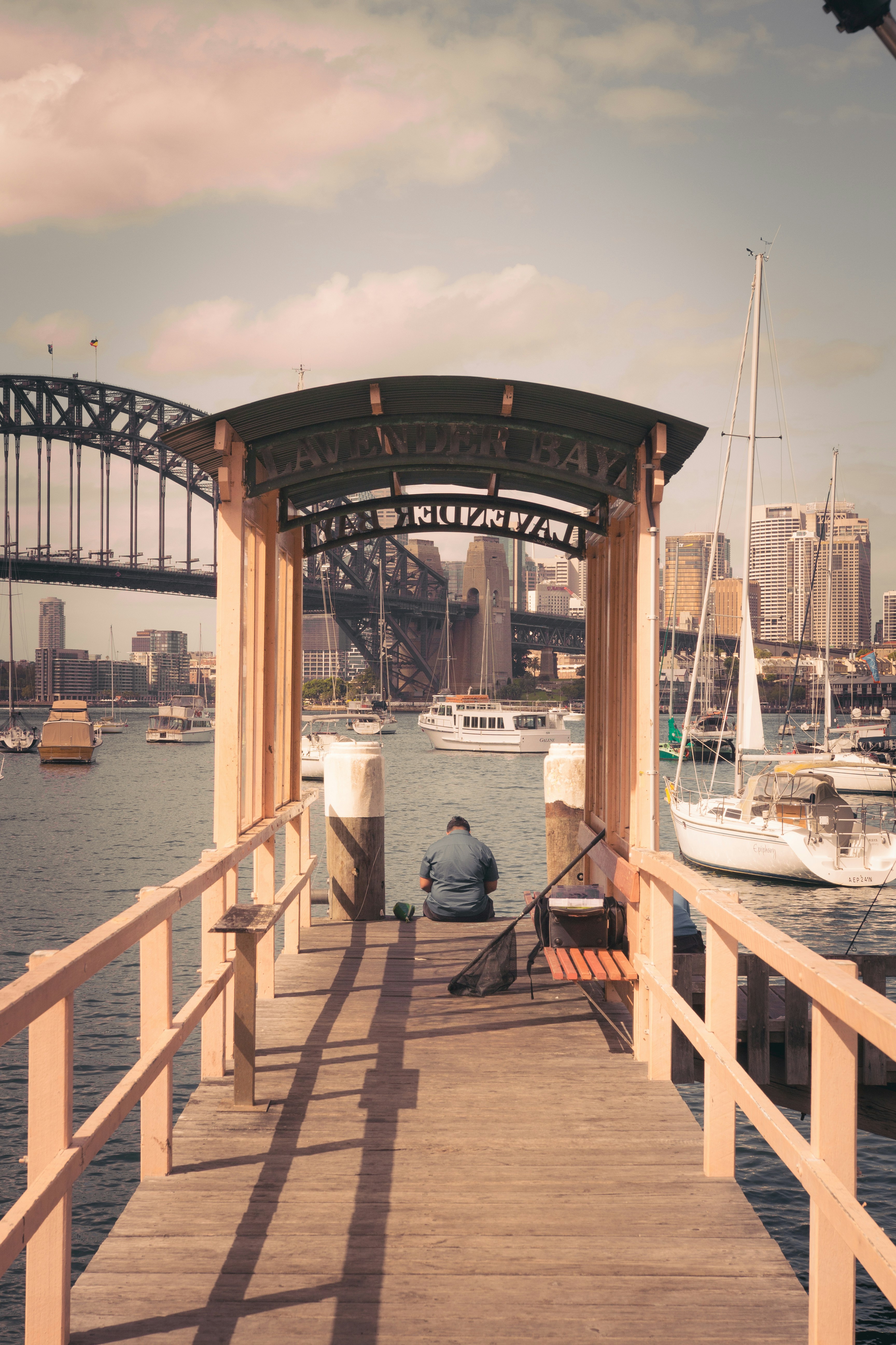 Cool wharf to get married on with Sydney Harbour in the background