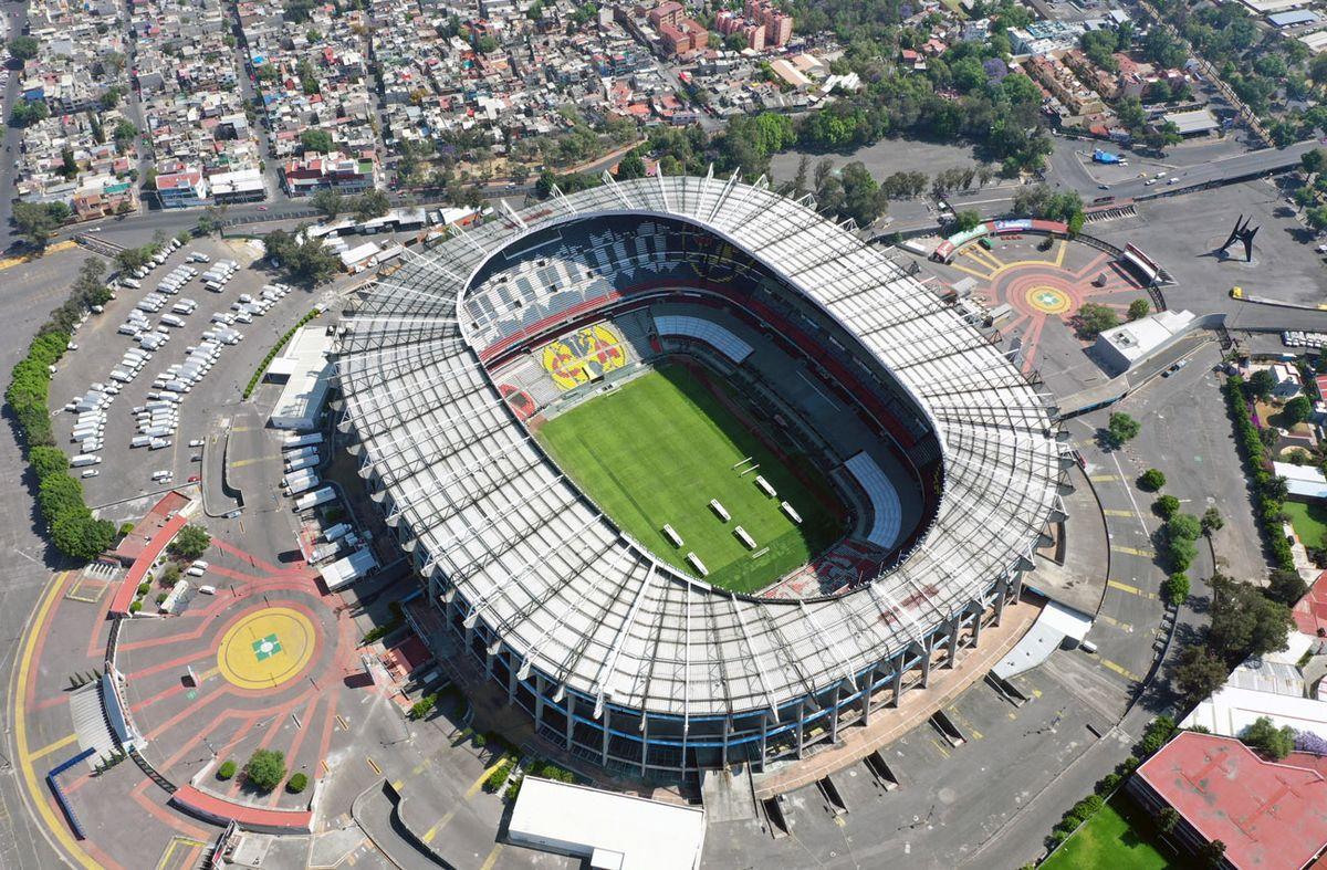 The Azteca Stadium in Mexico City sits more than 2,200 metres above sea level.