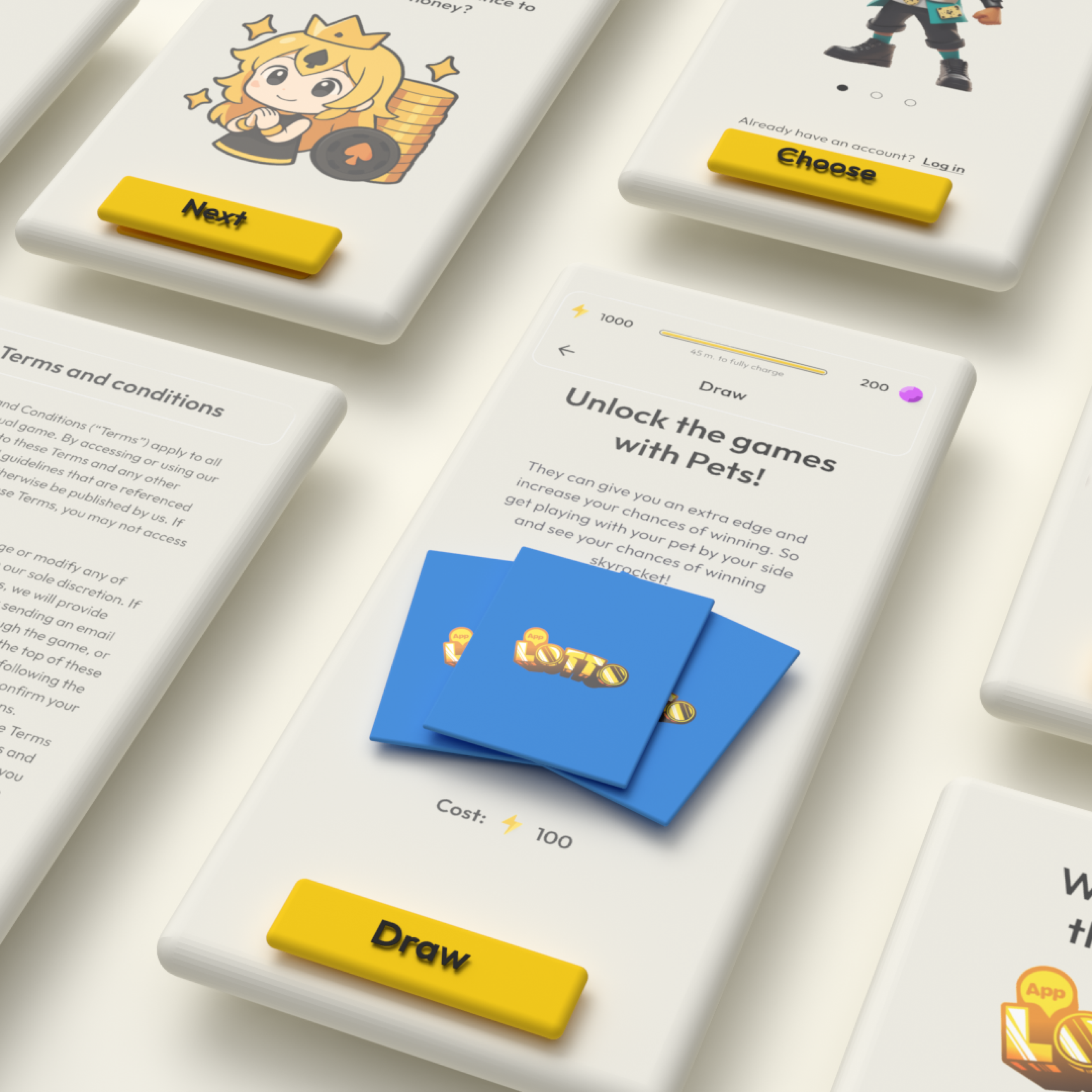 We have translated the client's idea into the design of a functional, mobile application - a gaming hub.