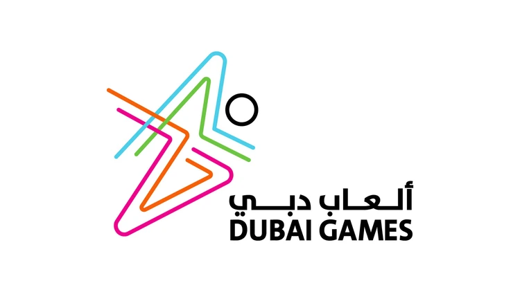 Dynamic Dubai Games logo representing sports marketing and event sponsorships for major sporting events in the UAE.