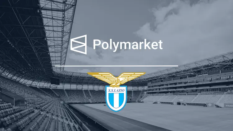 S.S. Lazio's official shirt sponsorship deal with Polymarket, highlighting the intersection of professional football, prediction markets, and online gambling.