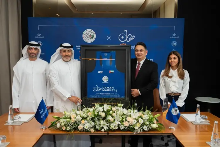 Daman Markets and UAE Boxing Federation partnership, highlighting Sports Sponsorships, Event Sponsorships, and Sports Branding in UAE.