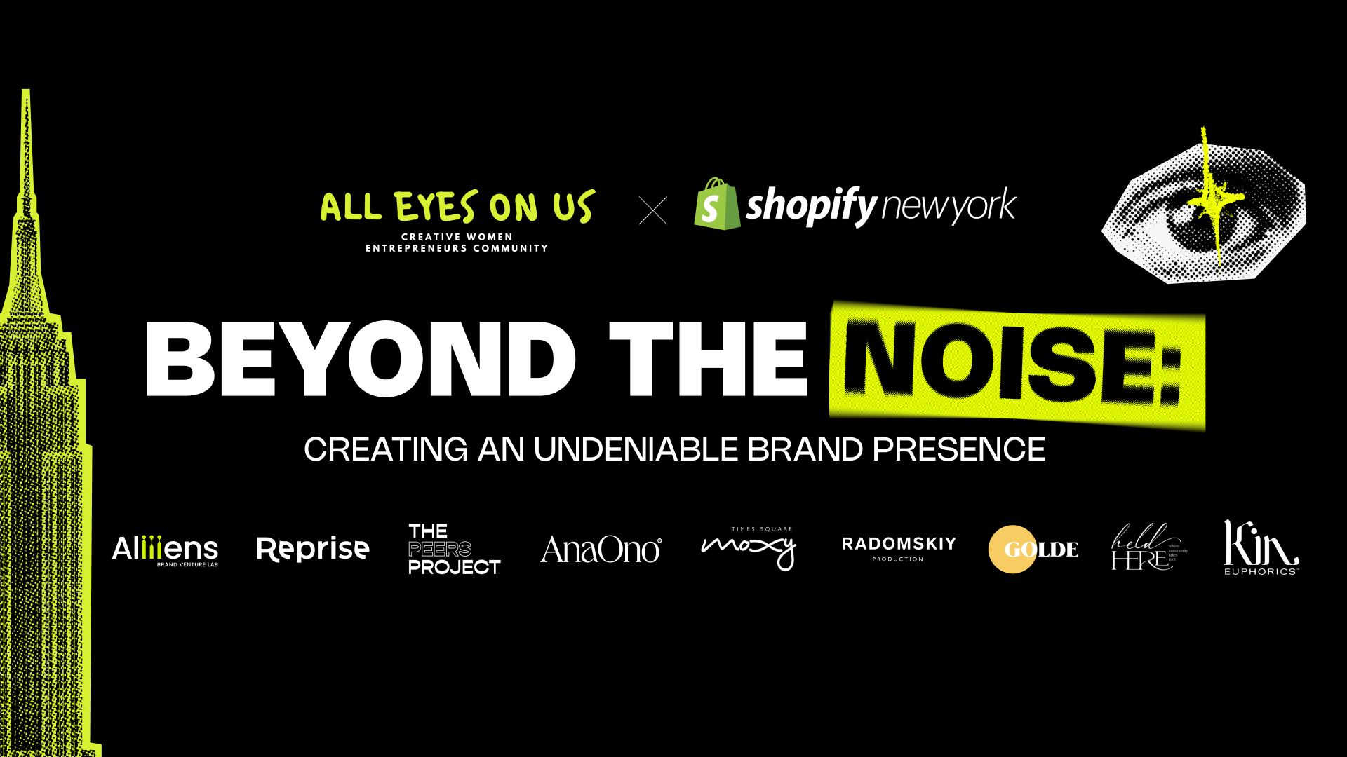 ALL EYES ON US event partners