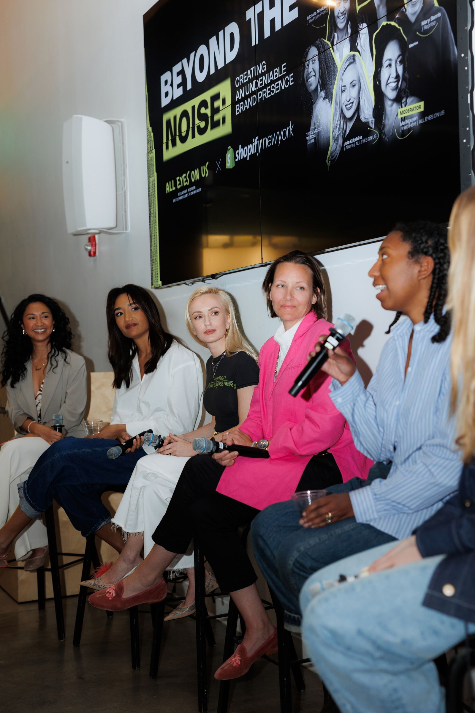 Panel discussion at an ALL EYES ON US event