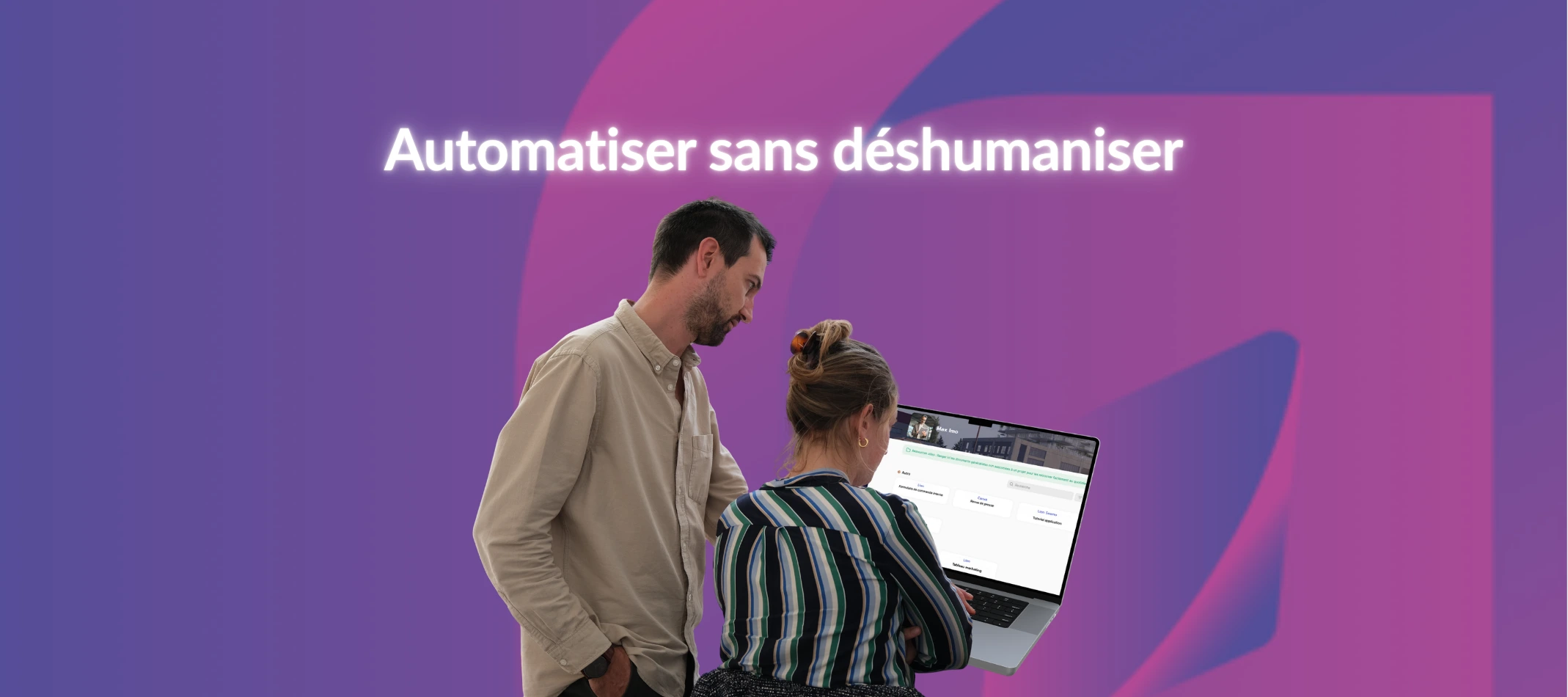 illustration de relation client IA, low code et no code 