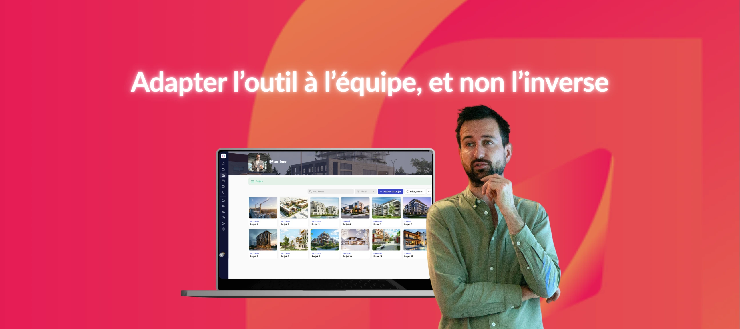 Illustration de thibault expert Glide avec une solution no code et IA logiciel sur-mesure 