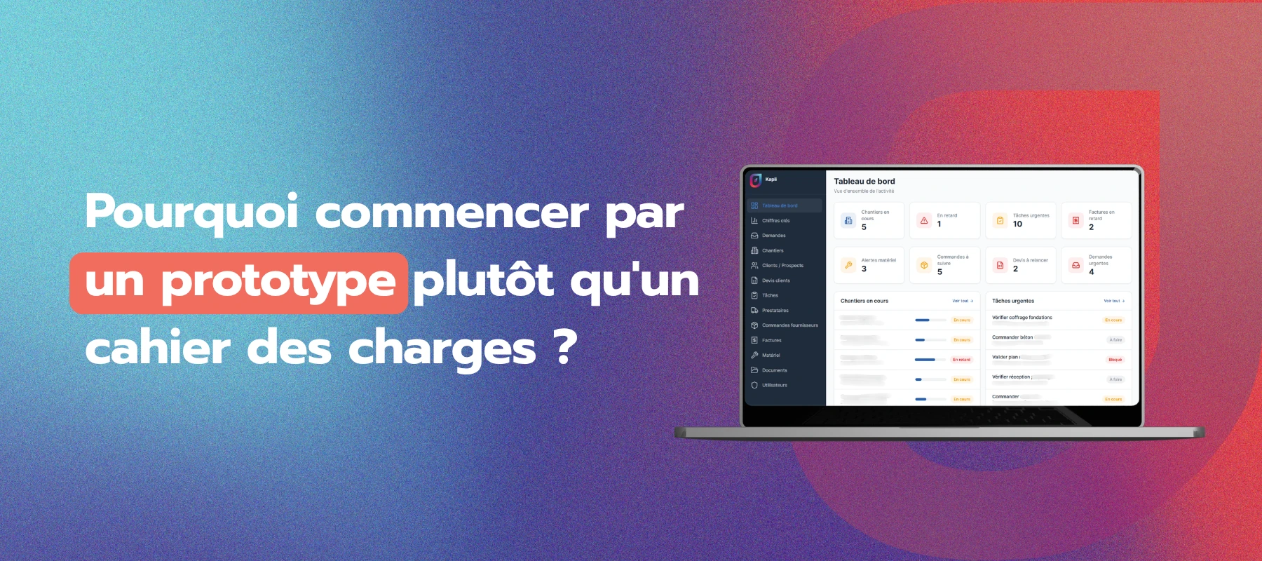 illustration prototype Kapli fait pour nos clients