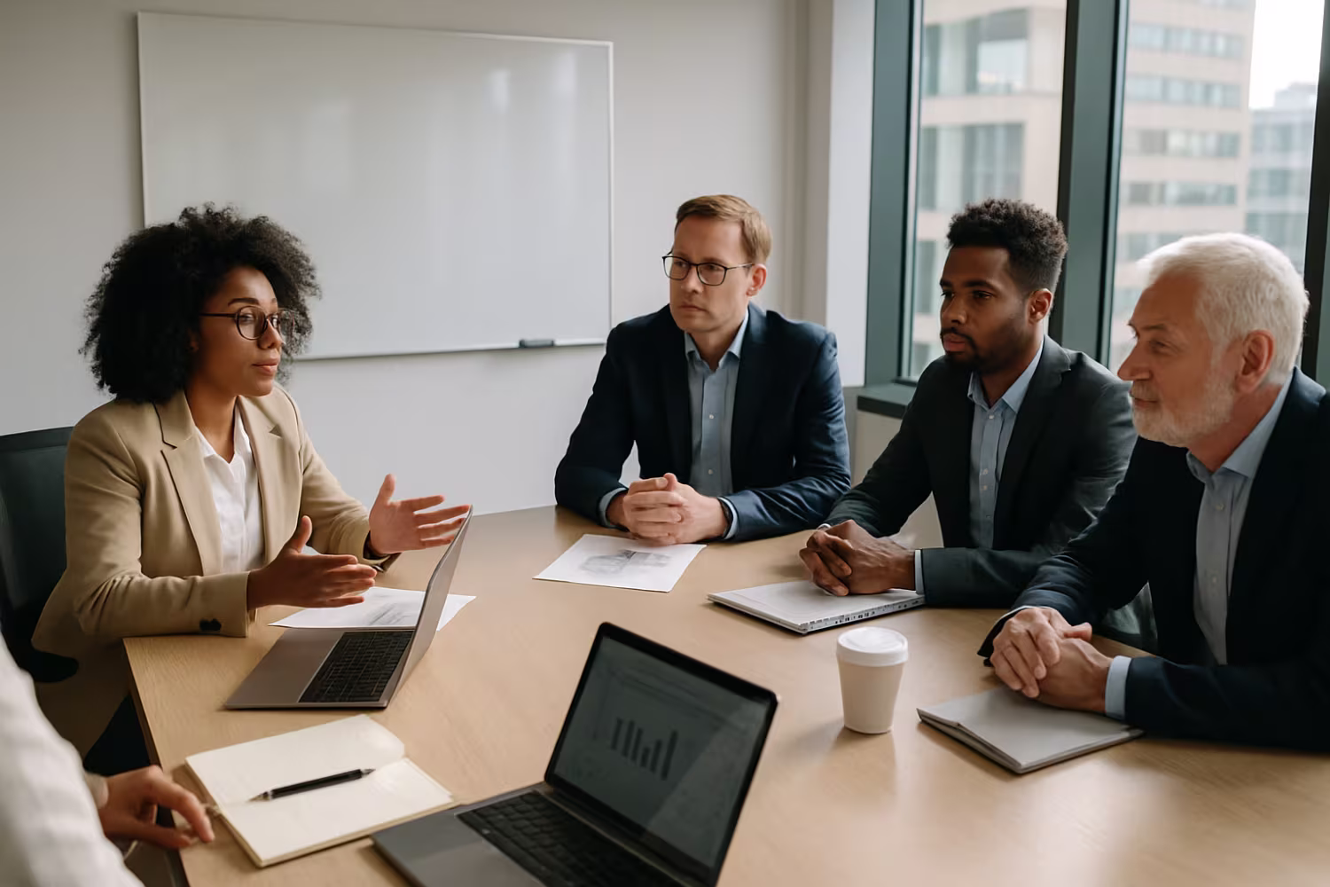 Diverse professionals discussing managed IT services pricing