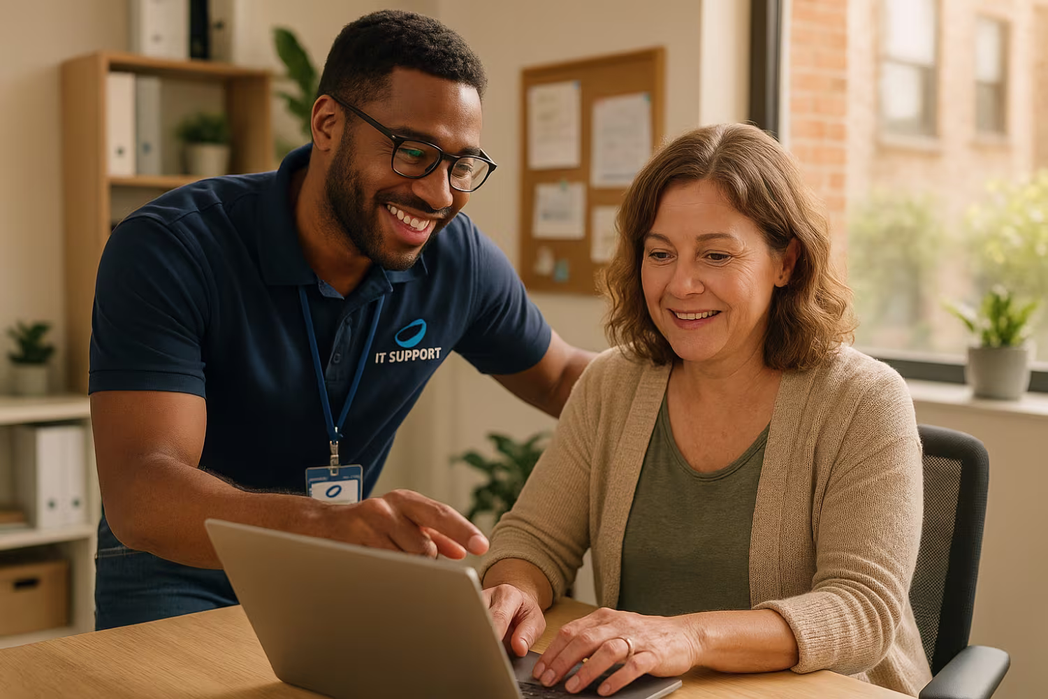 Small business tech support collaboration