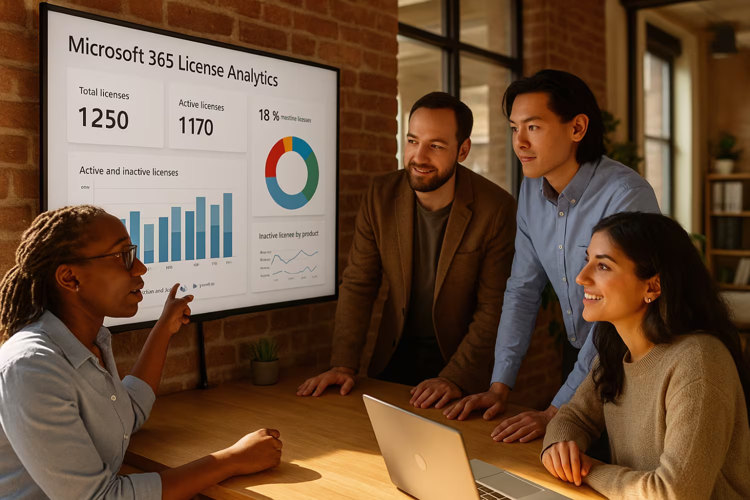 Team managing Microsoft 365 licenses