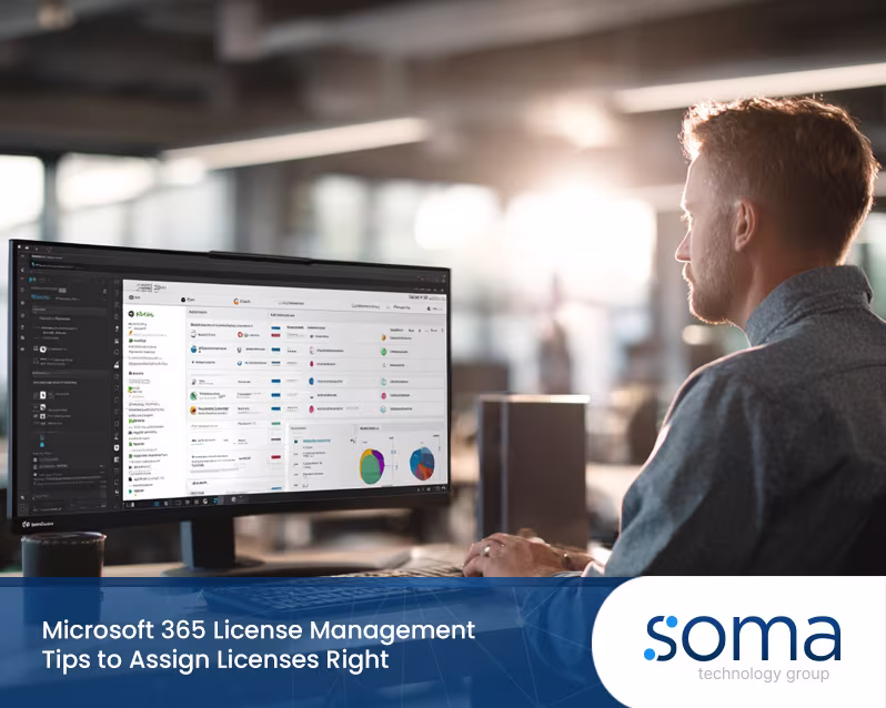 IT security agent working on his powerhouse software.