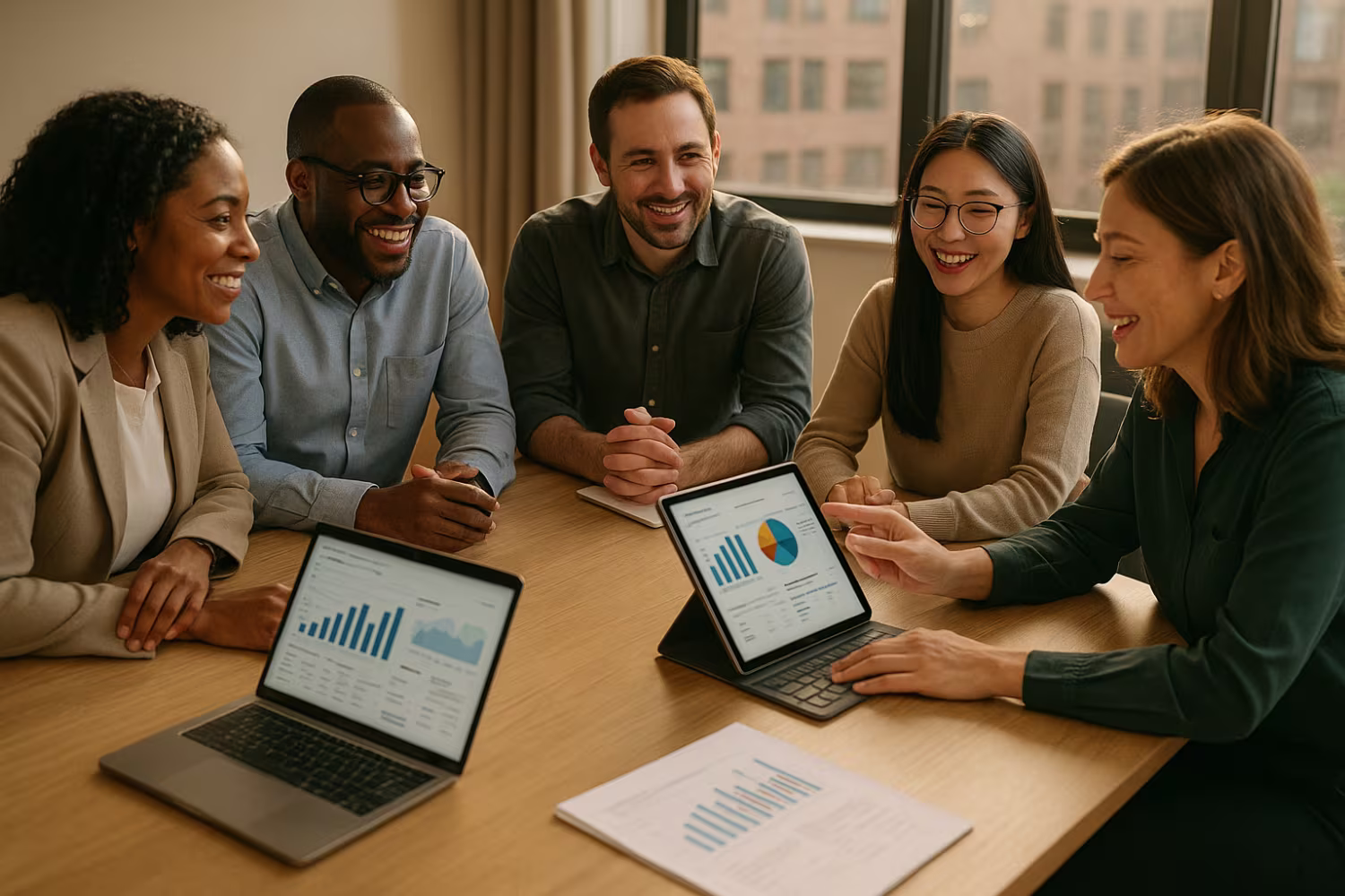 Diverse team conducting IT infrastructure audit