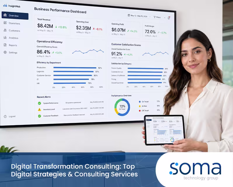 IT security agent working on his powerhouse software.