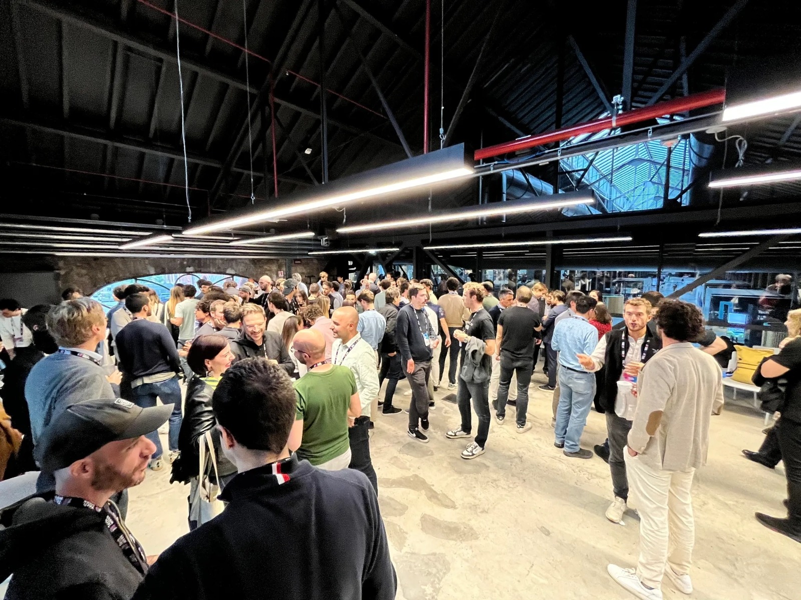 The Italian Founders Fund community at an event