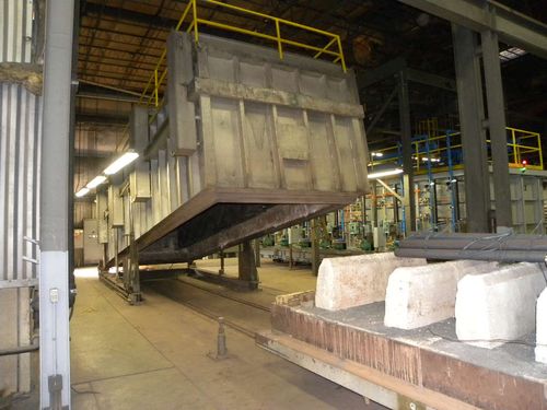 Sauder Car Bottom (Auto Tilt-Up) - Ceramic Fiber Lined Recirculating Car Bottom “Auto-Tilt” Up Furnace System