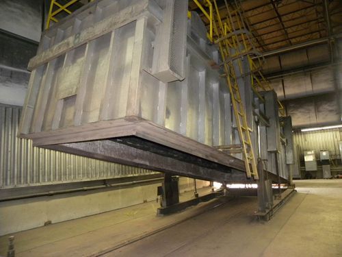 Sauder Car Bottom (Auto Tilt-Up) - Ceramic Fiber Lined Recirculating Car Bottom “Auto-Tilt” Up Furnace System