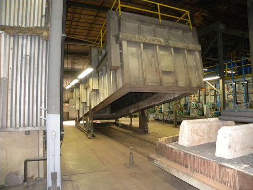 Sauder Car Bottom (Auto Tilt-Up) - Ceramic Fiber Lined Recirculating Car Bottom “Auto-Tilt” Up Furnace System