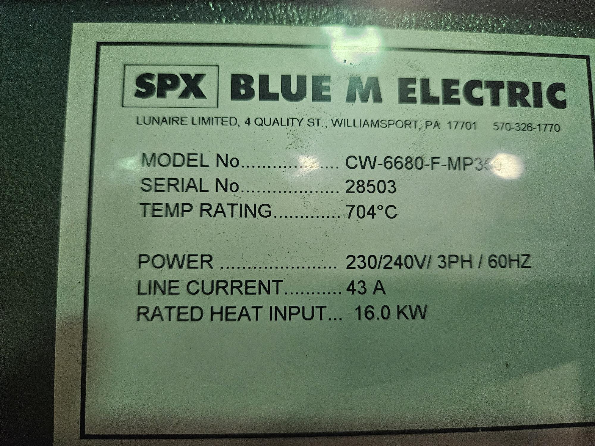 Blue-M Box Tempering Furnace
