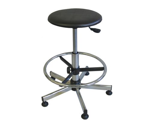 Tabourets à commande manuelle - Base chromé