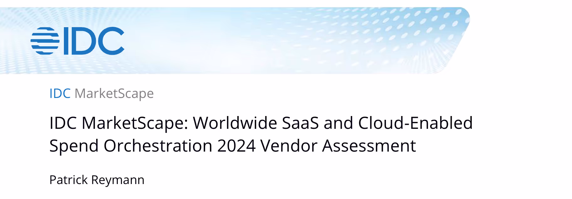 IDC identifies ORO Labs as a Leader in Spend Orchestration in New MarketScape Report