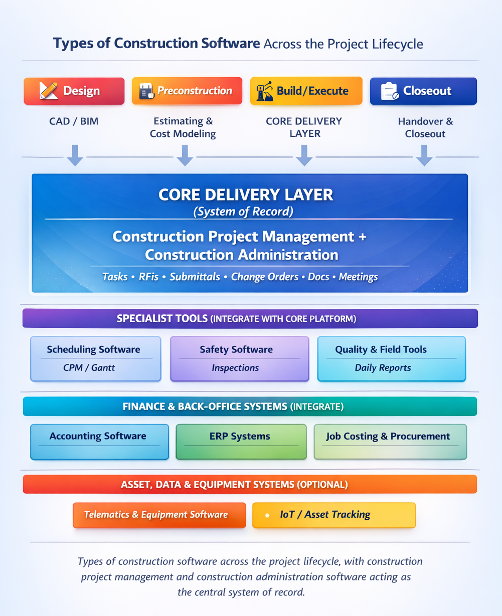 types of construction software