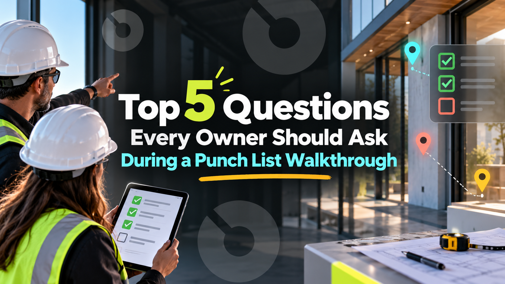 Top 5 Questions Every Owner Should Ask During a Punch List Walkthrough