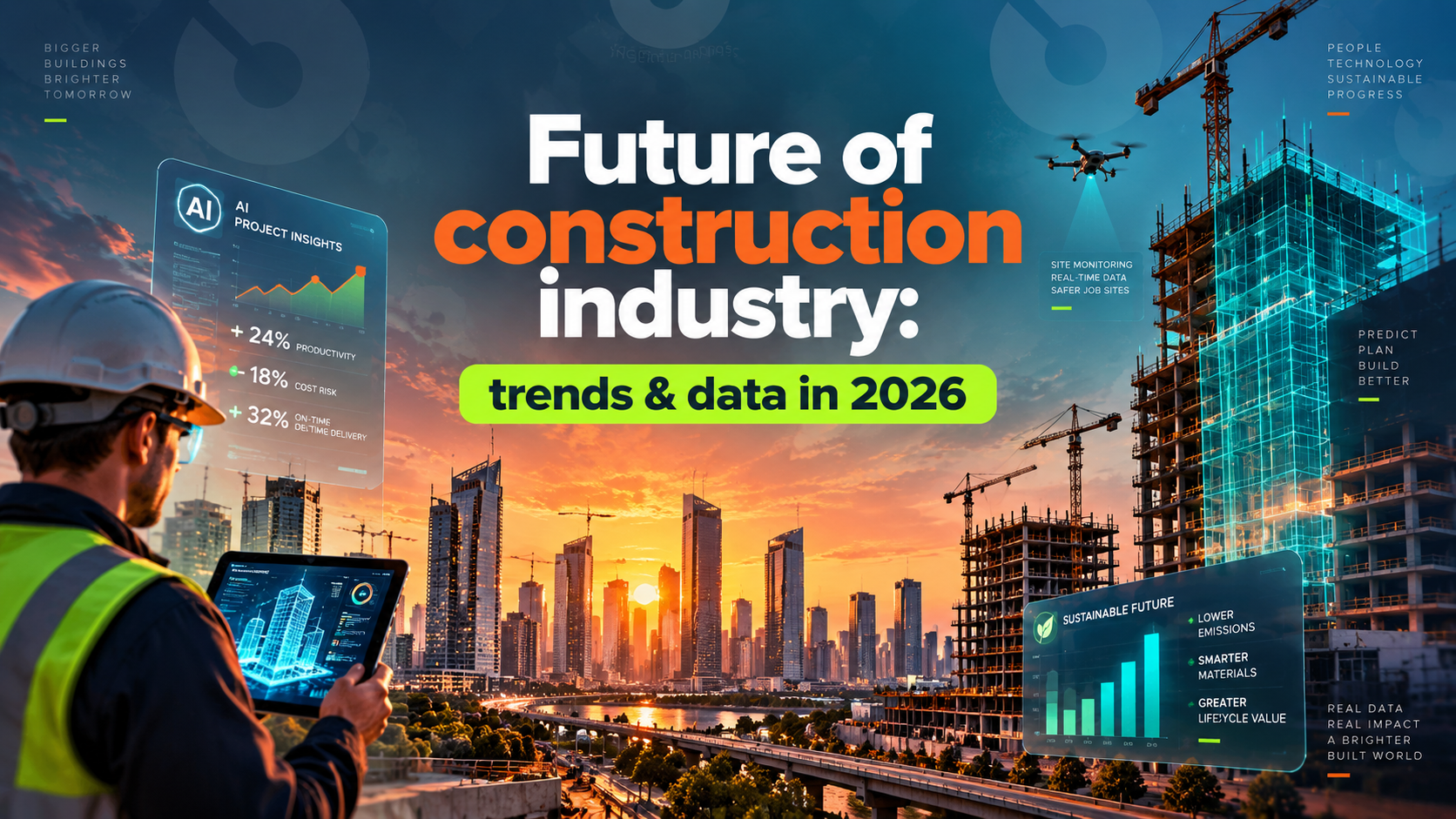 Future of construction industry: trends & data in 2026