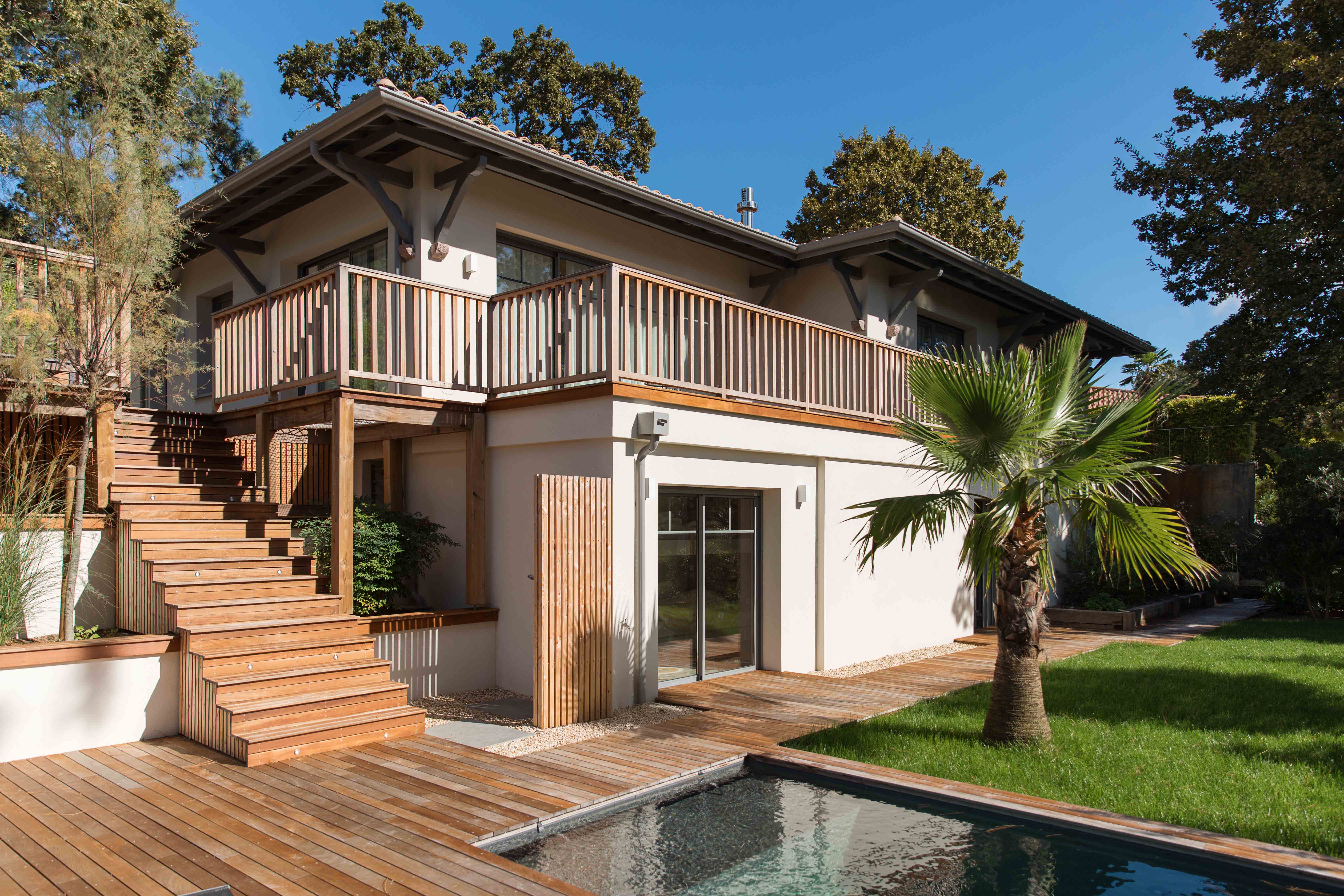 VILLA MIRAND ARCACHON - Rénovation totale et extension par L'Atelier d'Architecture du Bassin -