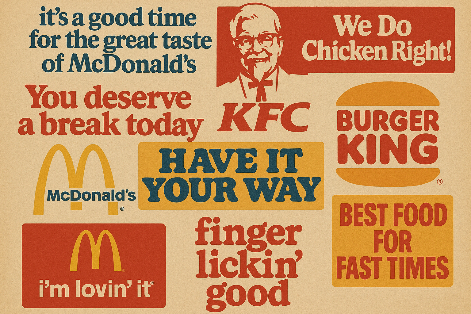 Classic Fast Food Slogans Through the Decades