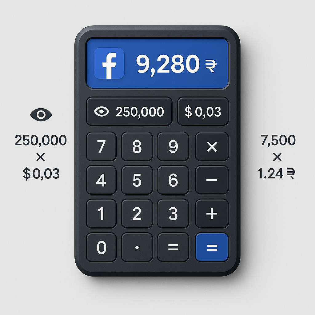 Facebook Earning Calculator