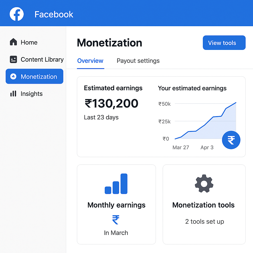 Facebook Monetization Dashboard