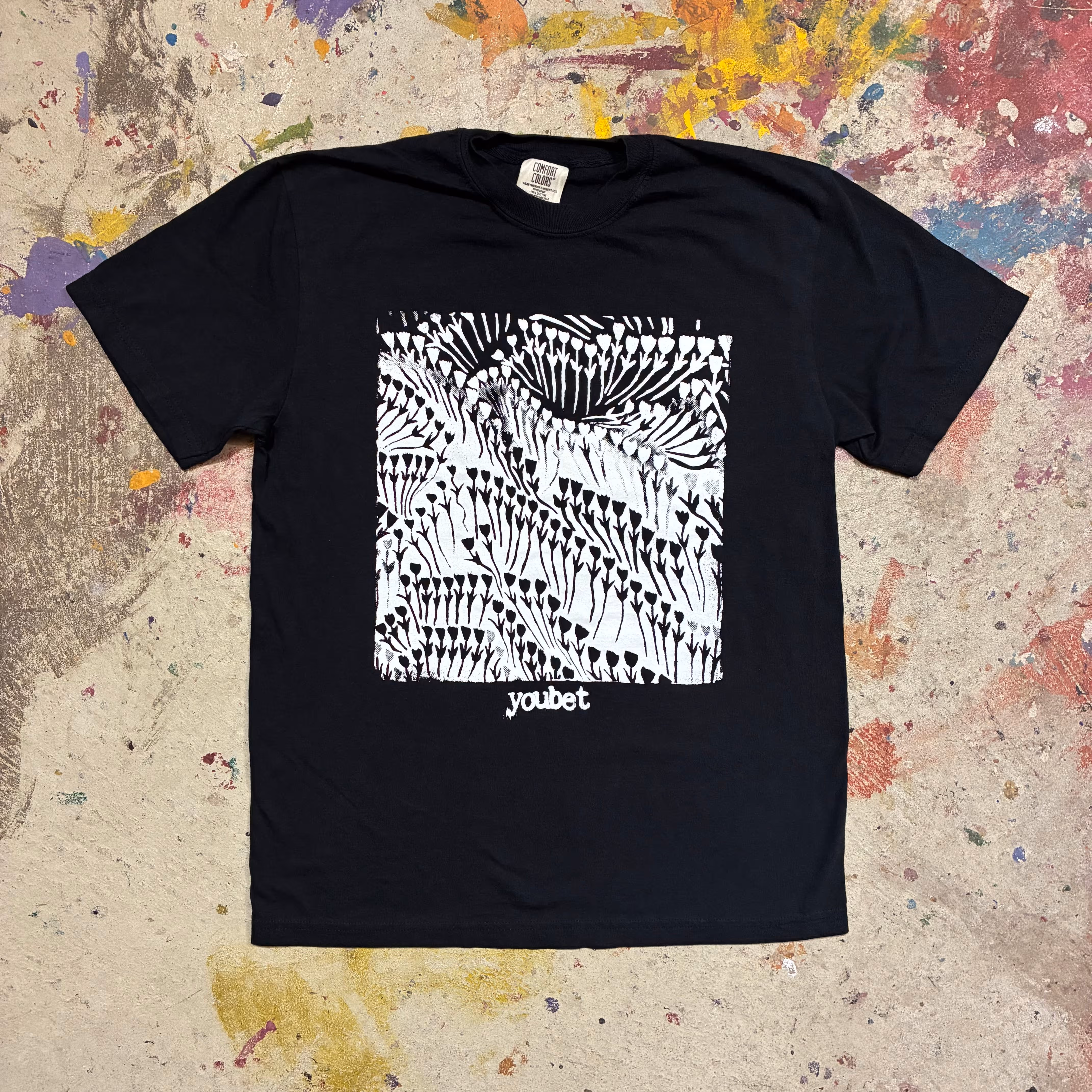 youbet black and white shirt