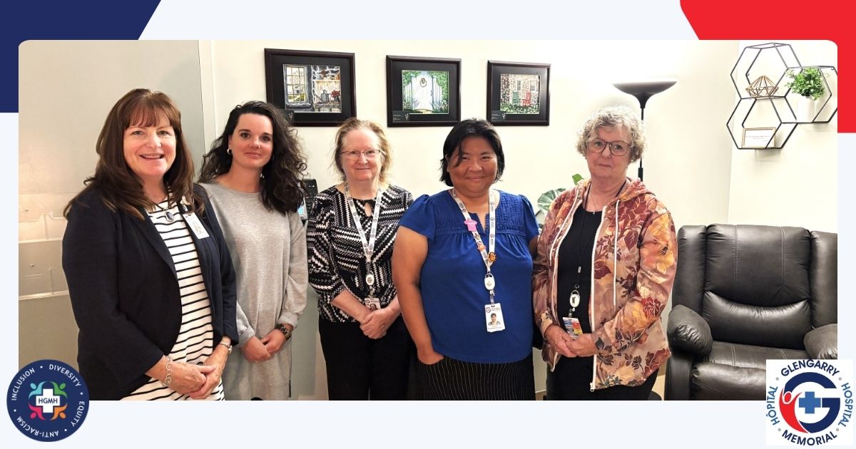 Members of PFAC and IDEA Committee gathered during the Spiritual and Cultural Care Room Opening