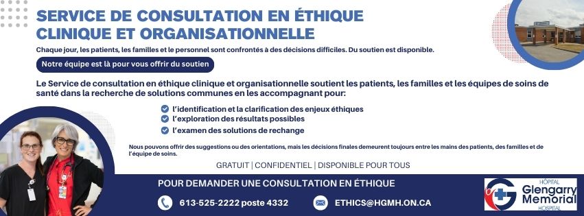 Information sur le service en éthique