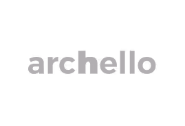 Text logo reading 'archetto' in lowercase gray letters on a transparent background.