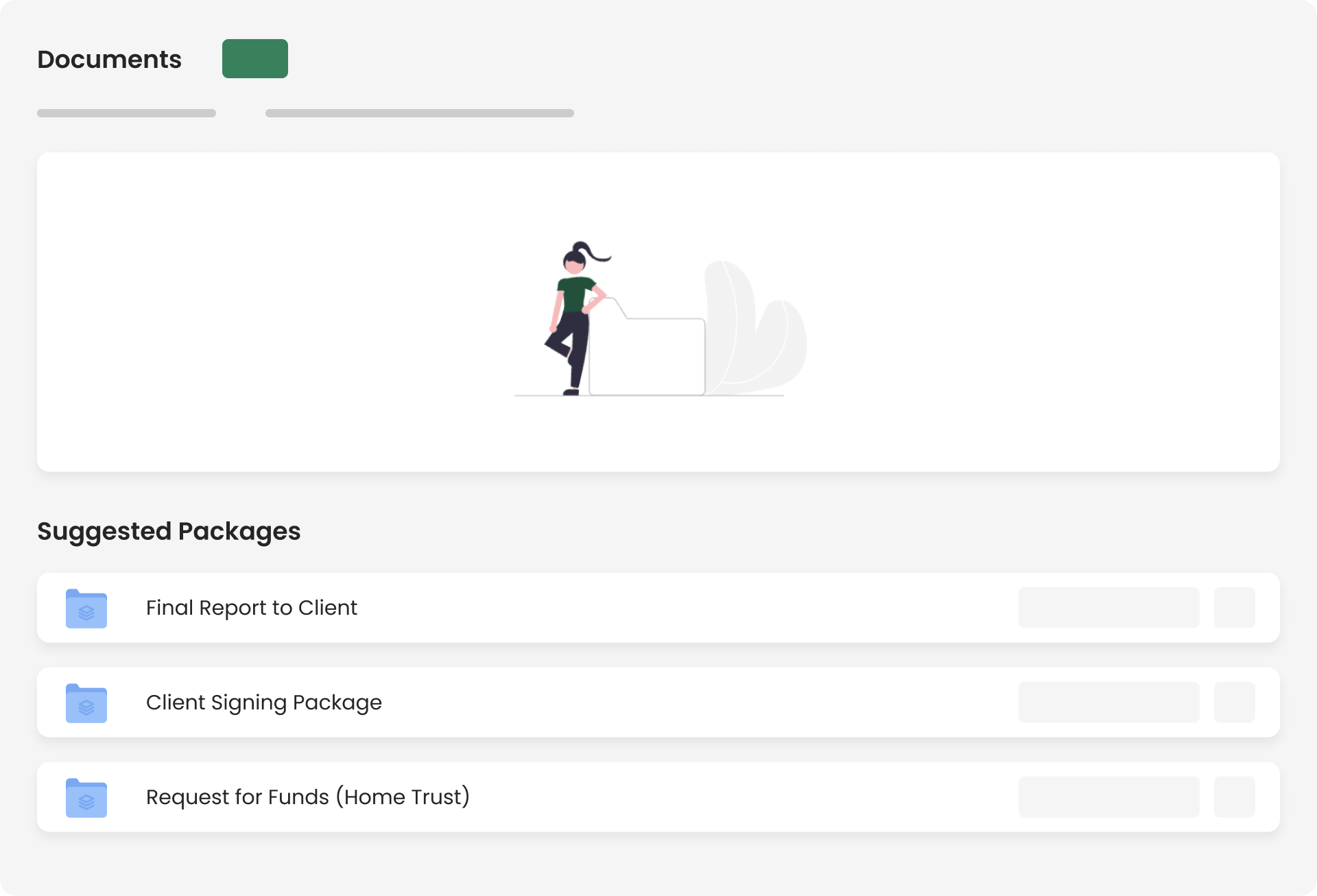 An illustrations of the Closer documents page.