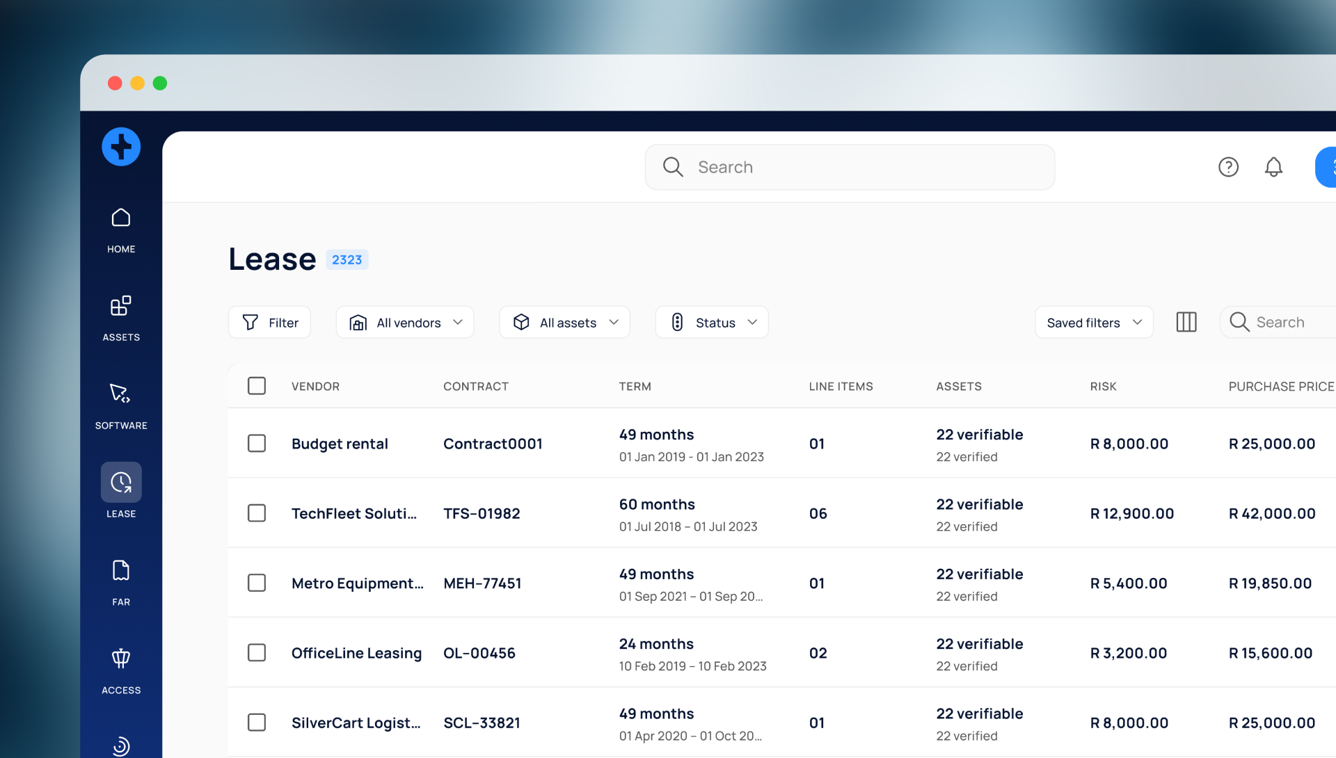 An asset management platform