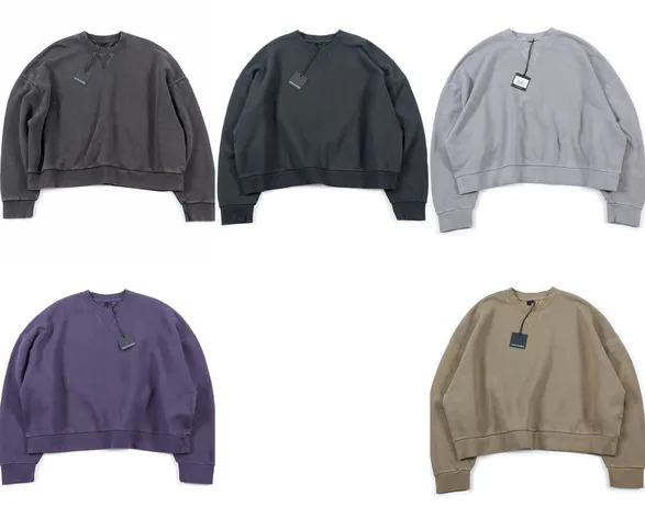 Entire Studios Washed Crewneck Sweaters (5 Variants)