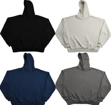 Union Kingdom Oversized Blank Heavy Poly Fleece Hoodies (5 Variants)