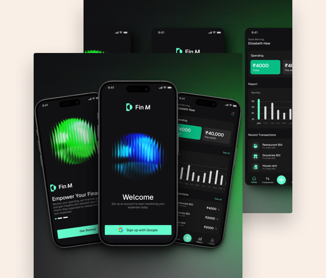 A mockup of a project