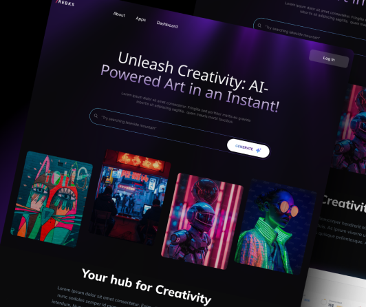 A mockup of a project