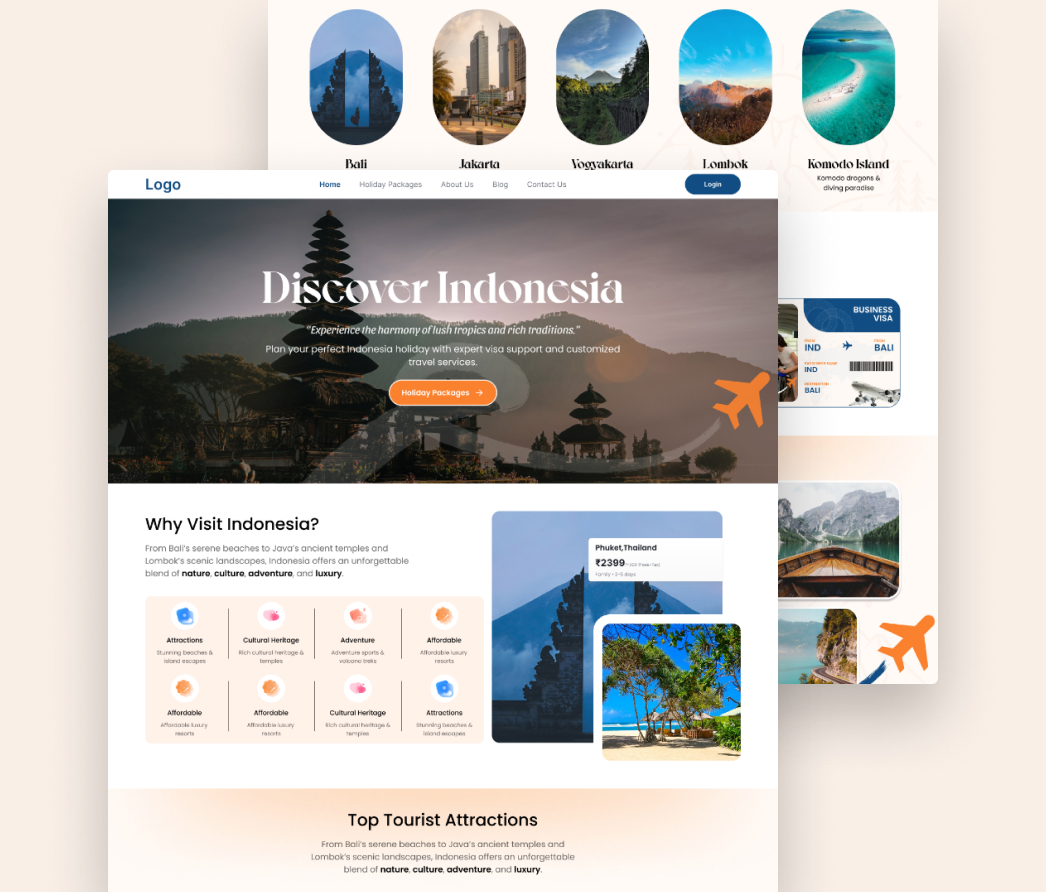 A mockup of a project