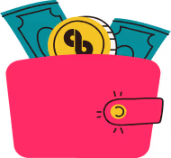 A wallet with ClassBank Bucks