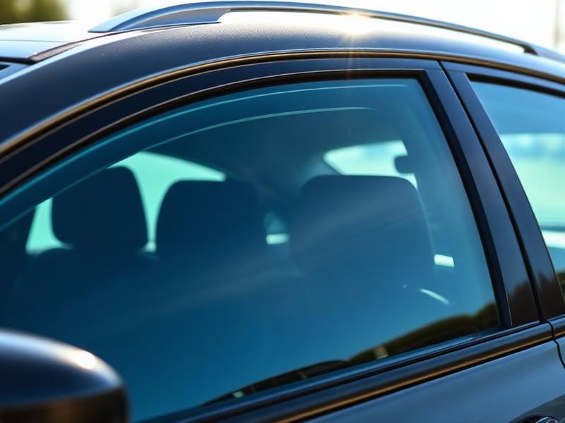 Car without window tinting