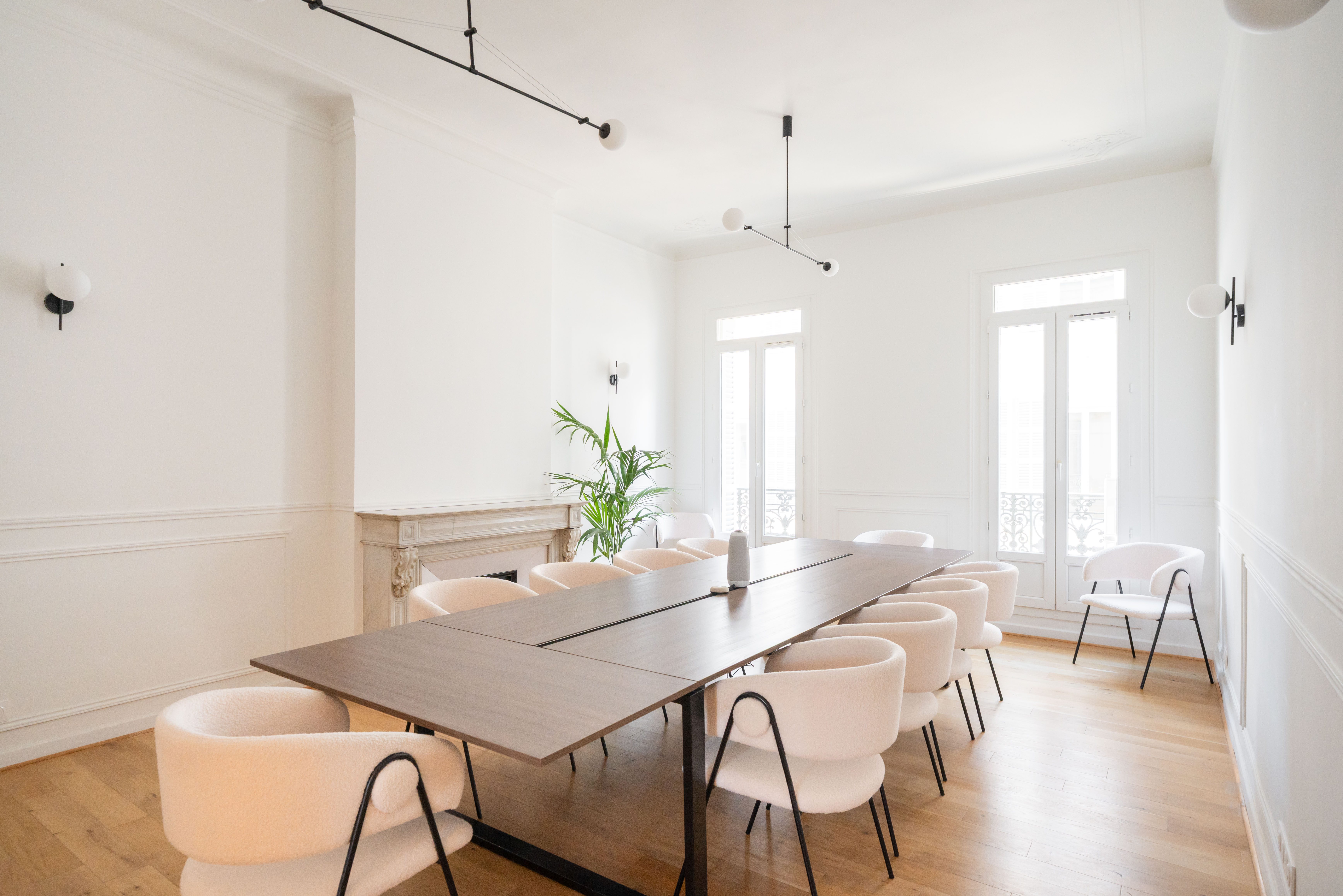 vue d'une salle de réunion