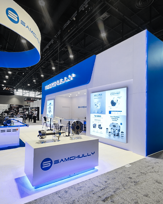 Samchully custom 40x40 exhibit at IMTS
